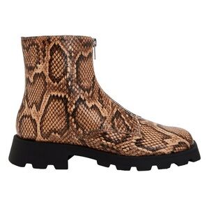 Katy Perry Women's Darling Combat Boots Size 8.5 Women Snake Print NWT BOX NIB